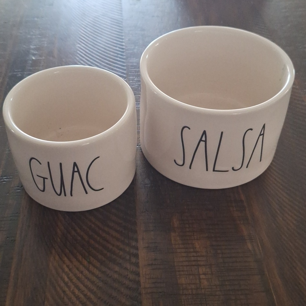 Rae Dunn Guac and Salsa Bowl Set